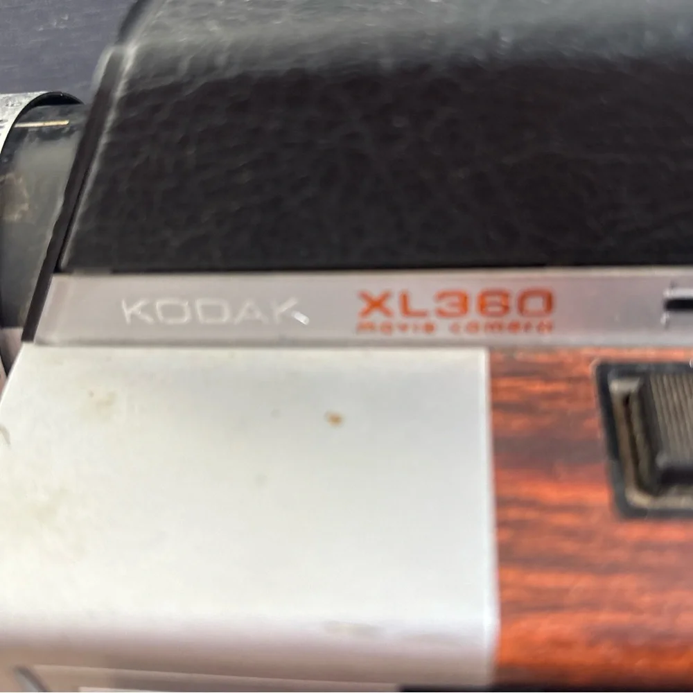 Kodak XL360 Movie Camera Black and Silver Timeless Design - untested